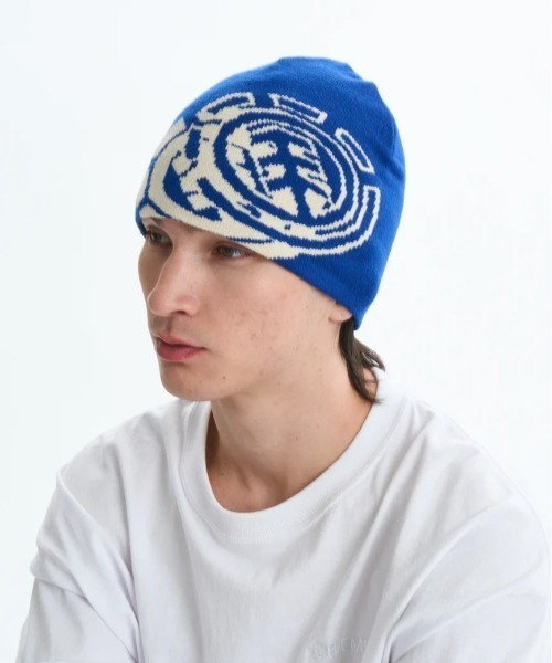 ELEMENT（エレメント）の「ELEMENT/エレメント ビーニー NO FOLD DOUBLE ICON BEANI BF022-989（ニットキャップ/ビーニー・メンズ・ブルー/スミクロ/イエロー・FREE）」の20枚目の写真