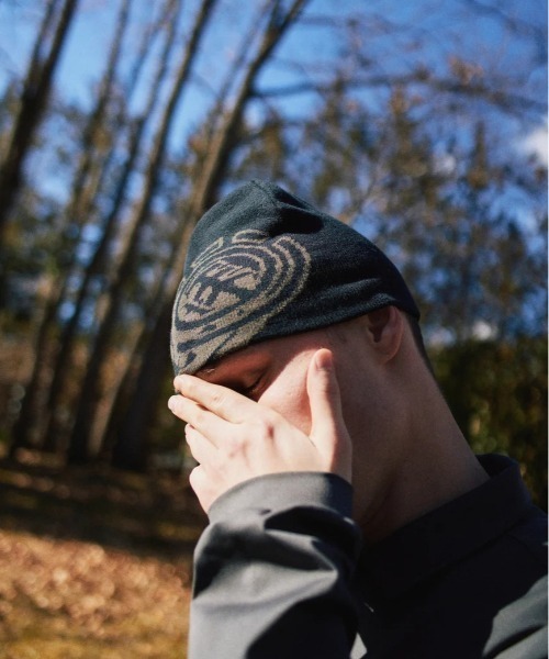 ELEMENT（エレメント）の「ELEMENT/エレメント ビーニー NO FOLD DOUBLE ICON BEANI BF022-989（ニットキャップ/ビーニー・メンズ・ブルー/スミクロ/イエロー・FREE）」の5枚目の写真