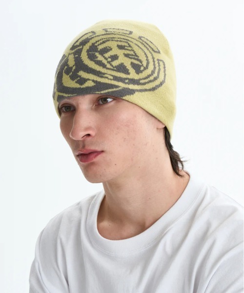 ELEMENT（エレメント）の「ELEMENT/エレメント ビーニー NO FOLD DOUBLE ICON BEANI BF022-989（ニットキャップ/ビーニー・メンズ・ブルー/スミクロ/イエロー・FREE）」の9枚目の写真