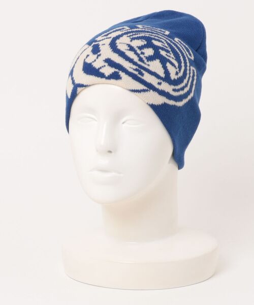 ELEMENT（エレメント）の「ELEMENT/エレメント ビーニー NO FOLD DOUBLE ICON BEANI BF022-989（ニットキャップ/ビーニー・メンズ・ブルー/スミクロ/イエロー・FREE）」の11枚目の写真