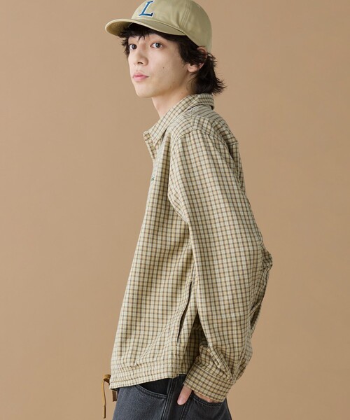 LACOSTE（ラコステ）の「オーバーサイズフィットチェックフランネルシャツ（シャツ/ブラウス・メンズ・ベージュ・38/39/41/40）」の6枚目の写真