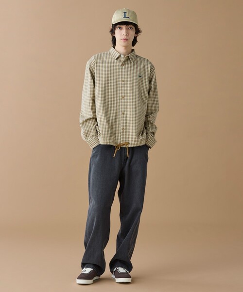 LACOSTE（ラコステ）の「オーバーサイズフィットチェックフランネルシャツ（シャツ/ブラウス・メンズ・ベージュ・38/39/41/40）」の10枚目の写真