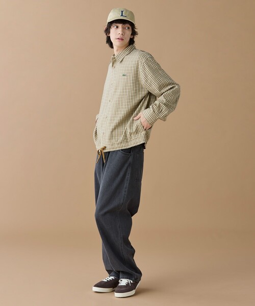 LACOSTE（ラコステ）の「オーバーサイズフィットチェックフランネルシャツ（シャツ/ブラウス・メンズ・ベージュ・38/39/41/40）」の12枚目の写真