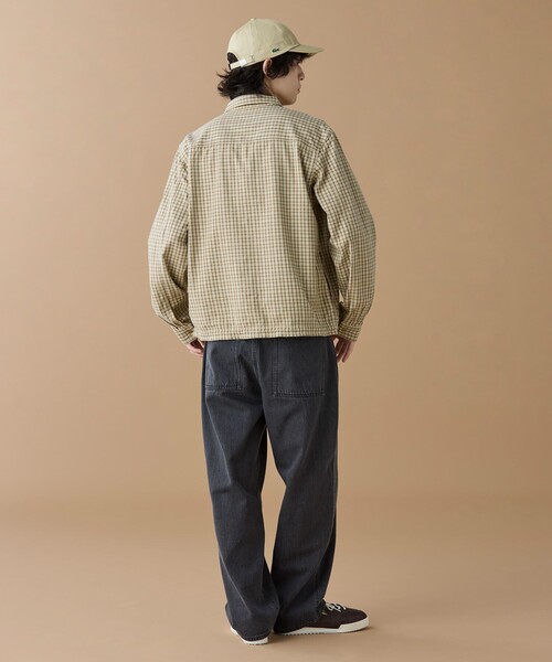 LACOSTE（ラコステ）の「オーバーサイズフィットチェックフランネルシャツ（シャツ/ブラウス・メンズ・ベージュ・38/39/41/40）」の14枚目の写真