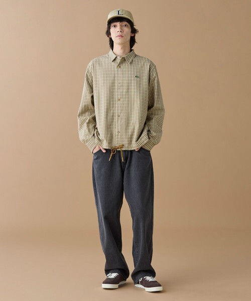 LACOSTE（ラコステ）の「オーバーサイズフィットチェックフランネルシャツ（シャツ/ブラウス・メンズ・ベージュ・38/39/41/40）」の16枚目の写真