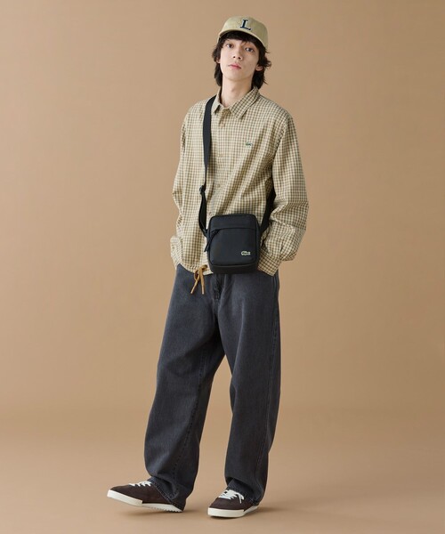 LACOSTE（ラコステ）の「オーバーサイズフィットチェックフランネルシャツ（シャツ/ブラウス・メンズ・ベージュ・38/39/41/40）」の17枚目の写真