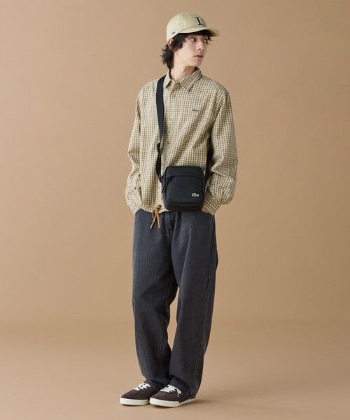 LACOSTE（ラコステ）の「オーバーサイズフィットチェックフランネルシャツ（シャツ/ブラウス・メンズ・ベージュ・38/39/41/40）」の18枚目の写真