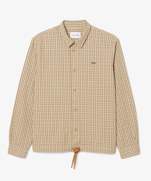 LACOSTE（ラコステ）の「オーバーサイズフィットチェックフランネルシャツ（シャツ/ブラウス・メンズ・ベージュ・38/39/41/40）」の20枚目の写真