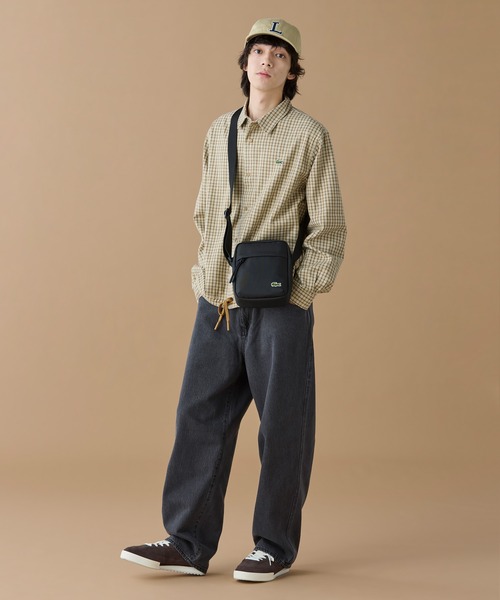 LACOSTE（ラコステ）の「オーバーサイズフィットチェックフランネルシャツ（シャツ/ブラウス・メンズ・ベージュ・38/39/41/40）」の2枚目の写真
