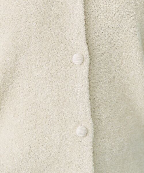 index（インデックス）の「ミニモールラメコンパクトクルーカーディガン/アンサンブル対応【洗濯機OK】（カーディガン/ボレロ・レディース・チャコールグレー/オフホワイト/グリーン系・36/38/40）」の8枚目の写真