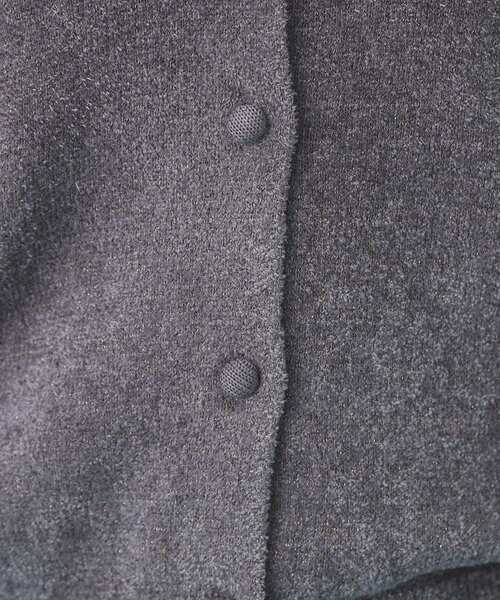 index（インデックス）の「ミニモールラメコンパクトクルーカーディガン/アンサンブル対応【洗濯機OK】（カーディガン/ボレロ・レディース・チャコールグレー/オフホワイト/グリーン系・36/38/40）」の15枚目の写真