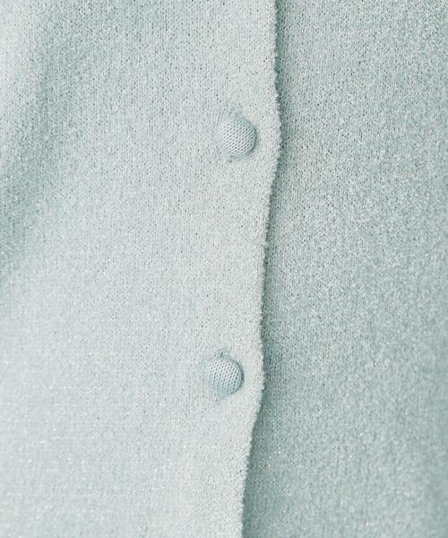 index（インデックス）の「ミニモールラメコンパクトクルーカーディガン/アンサンブル対応【洗濯機OK】（カーディガン/ボレロ・レディース・チャコールグレー/オフホワイト/グリーン系・36/38/40）」の19枚目の写真