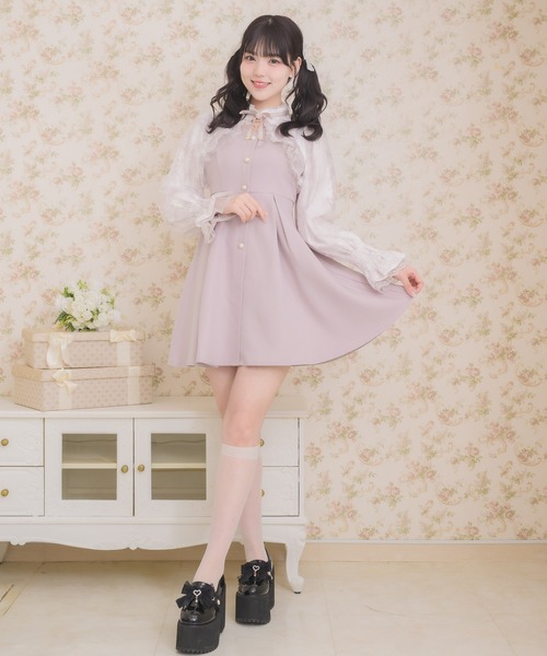 セール】花柄シアーラッフルワンピース（ワンピース）｜ROJITA