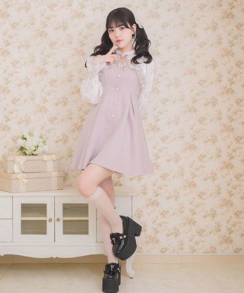 花柄シアーラッフルワンピース（ワンピース）｜ROJITA（ロジータ）の