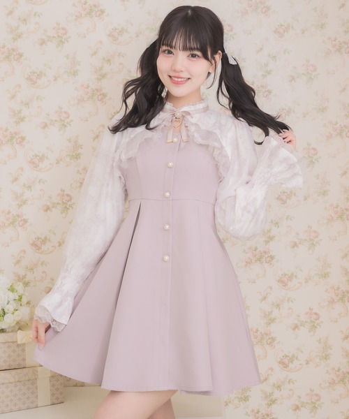 セール】花柄シアーラッフルワンピース（ワンピース）｜ROJITA