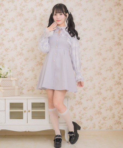 花柄シアーラッフルワンピース（ワンピース）｜ROJITA（ロジータ）の