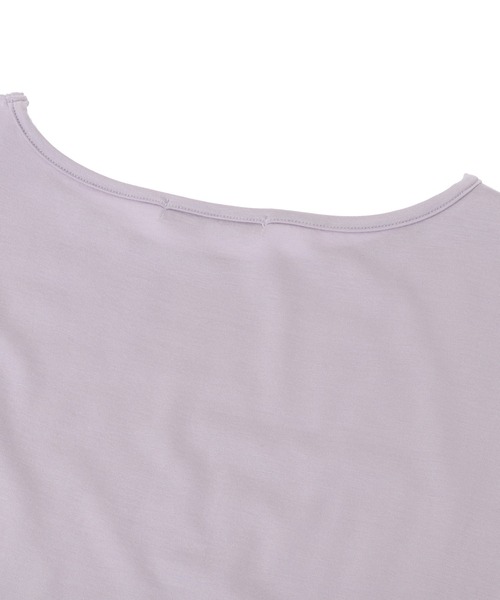 Julier Yoga and Relax(ジュリエヨガアンドリラックス)の「Julier エコリヨセル半袖トップス(Tシャツ/カットソー・レディース・ラベンダー/ライトグレー/ブラック・FREE)」の7枚目の写真