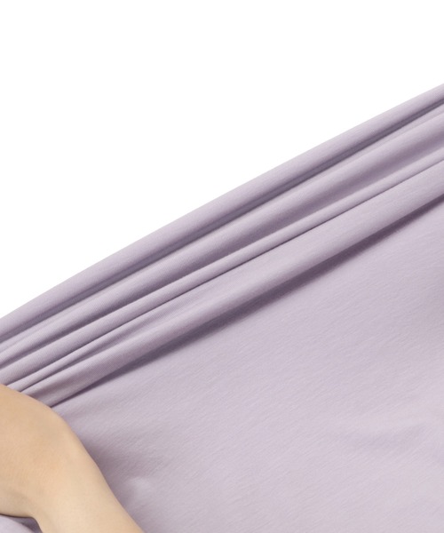 Julier Yoga and Relax(ジュリエヨガアンドリラックス)の「Julier エコリヨセル半袖トップス(Tシャツ/カットソー・レディース・ラベンダー/ライトグレー/ブラック・FREE)」の11枚目の写真