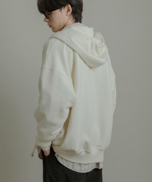 SENSE OF PLACE by URBAN RESEARCH（センスオブプレイスバイアーバンリサーチ）の「『ユニセックス』Wジップパーカー（パーカー・メンズ・グレー/ブラック/アイボリー/レッド・MEDIUM/LARGE）」の10枚目の写真