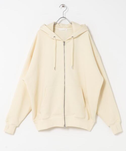 SENSE OF PLACE by URBAN RESEARCH（センスオブプレイスバイアーバンリサーチ）の「『ユニセックス』Wジップパーカー（パーカー・メンズ・グレー/ブラック/アイボリー/レッド・MEDIUM/LARGE）」の14枚目の写真