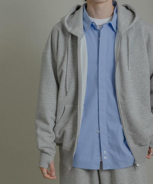 SENSE OF PLACE by URBAN RESEARCH（センスオブプレイスバイアーバンリサーチ）の「『ユニセックス』Wジップパーカー（パーカー・メンズ・グレー/ブラック/アイボリー/レッド・MEDIUM/LARGE）」の20枚目の写真