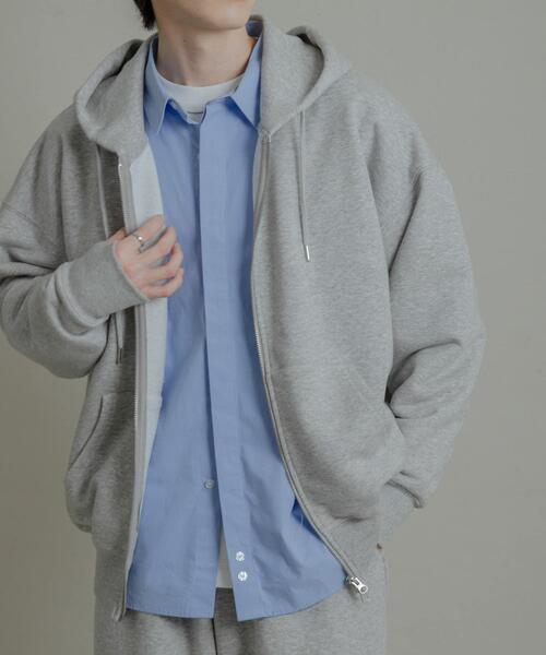 SENSE OF PLACE by URBAN RESEARCH（センスオブプレイスバイアーバンリサーチ）の「『ユニセックス』Wジップパーカー（パーカー・メンズ・グレー/ブラック/アイボリー/レッド・MEDIUM/LARGE）」の19枚目の写真