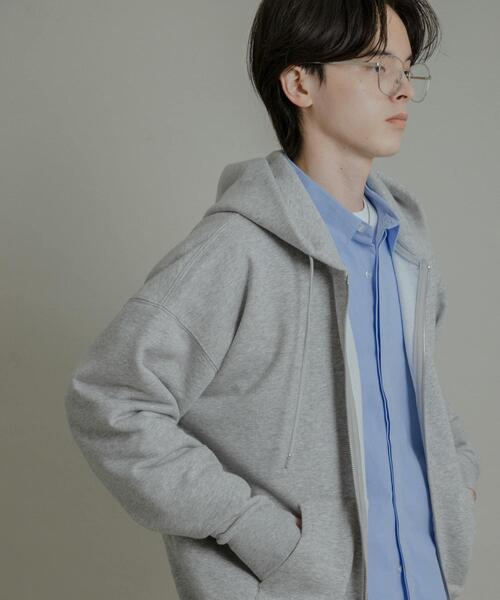 SENSE OF PLACE by URBAN RESEARCH（センスオブプレイスバイアーバンリサーチ）の「『ユニセックス』Wジップパーカー（パーカー・メンズ・グレー/ブラック/アイボリー/レッド・MEDIUM/LARGE）」の18枚目の写真