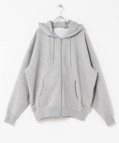 SENSE OF PLACE by URBAN RESEARCH（センスオブプレイスバイアーバンリサーチ）の「『ユニセックス』Wジップパーカー（パーカー・メンズ・グレー/ブラック/アイボリー/レッド・MEDIUM/LARGE）」の9枚目の写真