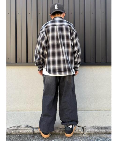 MPS（エムピーエス）の「MPS(エムピーエス)【キッズ】オンブレチェックシャツ（シャツ/ブラウス・キッズ・ブラック/ブラウン・130/140/150/160）」の17枚目の写真