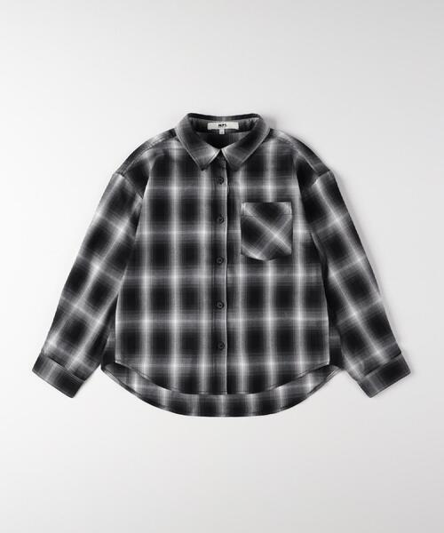 MPS（エムピーエス）の「MPS(エムピーエス)【キッズ】オンブレチェックシャツ（シャツ/ブラウス・キッズ・ブラック/ブラウン・130/140/150/160）」の20枚目の写真