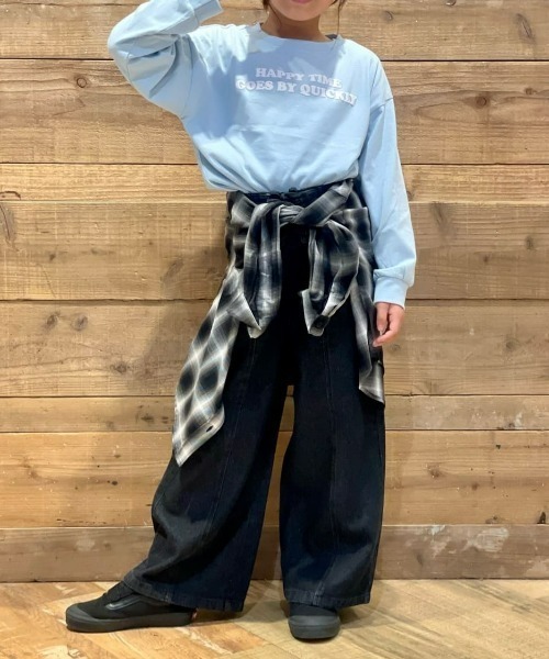 MPS（エムピーエス）の「MPS(エムピーエス)【キッズ】オンブレチェックシャツ（シャツ/ブラウス・キッズ・ブラック/ブラウン・130/140/150/160）」の3枚目の写真