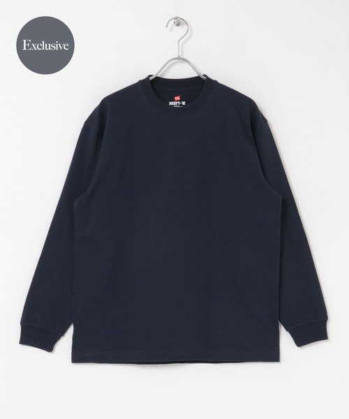 HANES(ヘインズ)の「『別注』HANES×DOORS BEEFY-T DOORS FIT LONG-SLEEVE(Tシャツ/カットソー・レディース・ブラック/ホワイト/ダークグレー/ネイビー/グレー・X-SMALL/SMALL)」の5枚目の写真