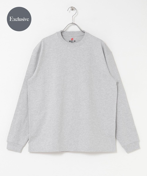 HANES(ヘインズ)の「『別注』HANES×DOORS BEEFY-T DOORS FIT LONG-SLEEVE(Tシャツ/カットソー・レディース・ブラック/ホワイト/ダークグレー/ネイビー/グレー・X-SMALL/SMALL)」の3枚目の写真