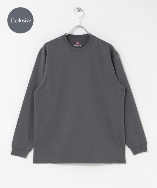 HANES(ヘインズ)の「『別注』HANES×DOORS BEEFY-T DOORS FIT LONG-SLEEVE(Tシャツ/カットソー・レディース・ブラック/ホワイト/ダークグレー/ネイビー/グレー・X-SMALL/SMALL)」の4枚目の写真