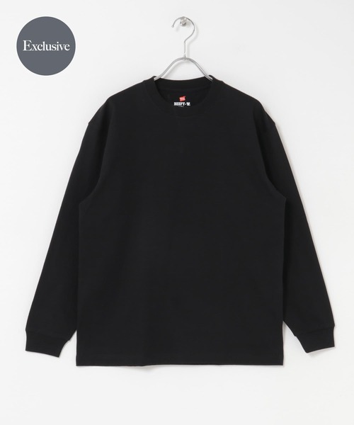 HANES(ヘインズ)の「『別注』HANES×DOORS BEEFY-T DOORS FIT LONG-SLEEVE(Tシャツ/カットソー・レディース・ブラック/ホワイト/ダークグレー/ネイビー/グレー・X-SMALL/SMALL)」の1枚目の写真