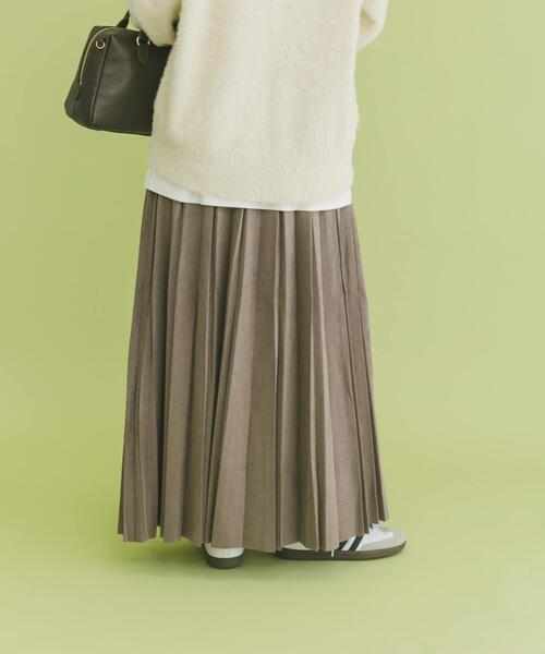 ITEMS URBANRESEARCH(アイテムズ アーバンリサーチ)の「フェイクスエードプリーツスカート(スカート・レディース・モカ/ブラック/ライトベージュ/カーキ/ブラウン系その他/ベージュ系その他・FREE)」の14枚目の写真
