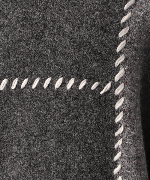 niko and...(ニコアンド)の「かがりステッチニットプルオーバー(ニット/セーター・メンズ・ブラウン/チャコール/アイボリー・MEDIUM/LARGE)」の17枚目の写真