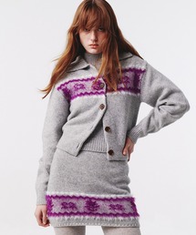 Kijun/キジュン Nordic Knit Cardigan ノルディック柄 ウールニットカーディガン【Zipper雑誌 着用】 冬服