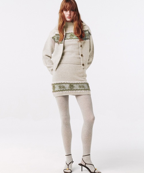 Kijun(キジュン)の「Kijun/キジュン Nordic Knit Cardigan ノルディック柄 ウールニットカーディガン【Zipper雑誌 着用】(カーディガン/ボレロ・レディース・ミックスグレー/オートミール・S/M)」の11枚目の写真