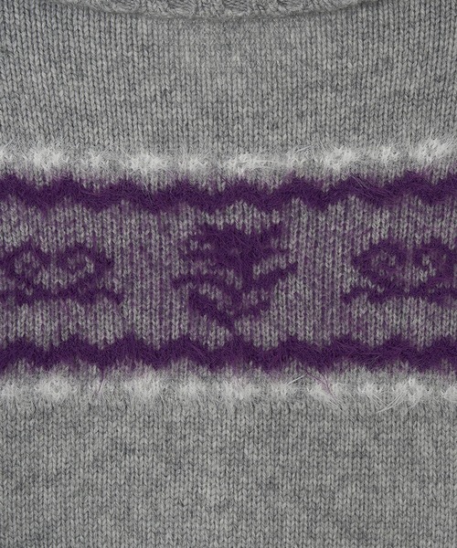 Kijun(キジュン)の「Kijun/キジュン Nordic Knit Cardigan ノルディック柄 ウールニットカーディガン【Zipper雑誌 着用】(カーディガン/ボレロ・レディース・ミックスグレー/オートミール・S/M)」の5枚目の写真