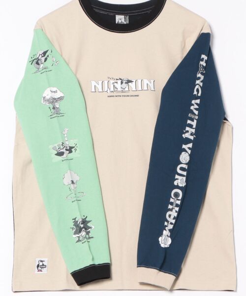 CHUMS(チャムス)の「CHUMS/チャムス 長袖Tシャツ/ロンT 蓄光プリント CH01-2662(Tシャツ/カットソー・メンズ・ホワイト/マルチ/ブラック・M/L/XL/2XL)」の16枚目の写真