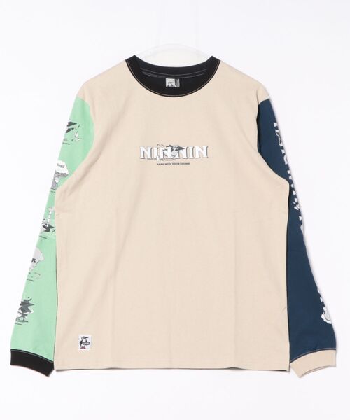 CHUMS(チャムス)の「CHUMS/チャムス 長袖Tシャツ/ロンT 蓄光プリント CH01-2662(Tシャツ/カットソー・メンズ・ホワイト/マルチ/ブラック・M/L/XL/2XL)」の14枚目の写真