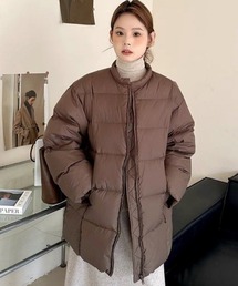 オーバーサイズ クルーネック エコダウンジャケット