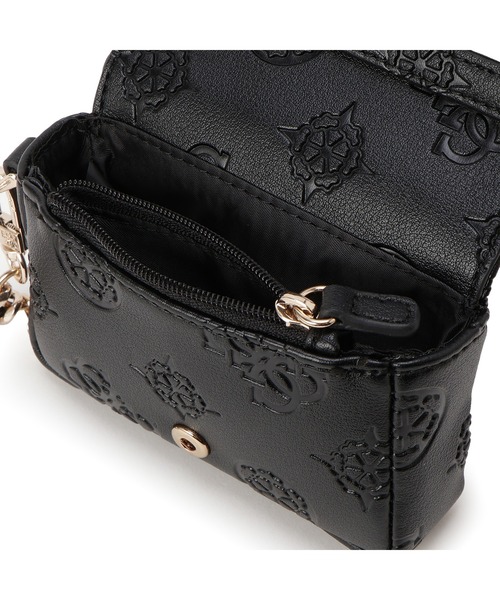 Guess（ゲス）の「LAUREL Ii Slg Micro Mini ウォレットケース  （ポーチ・レディース・パープル/ブラック・ONE SIZE）」の6枚目の写真