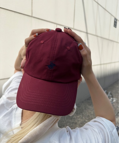 BEVERLY HILLS POLO CLUB（ビバリーヒルズポロクラブ）の「BEVERLY HILLS POLO CLUB / 1ポイント刺繍CAP / 381-0255（キャップ・レディース・ブラック/ワイン/ネイビー/ベージュ・FREE）」の5枚目の写真