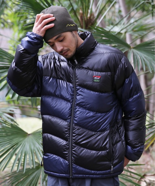 NANGA（ナンガ）の「MANASTASH/マナスタッシュ/NANGA WAVE PUFFER JKT（ダウンジャケット/コート・メンズ・ブラック/オリーブ/マルチ・SMALL/MEDIUM/LARGE/X-LARGE）」の2枚目の写真