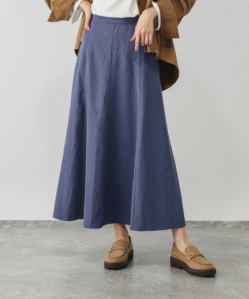 GLOBAL WORK(グローバルワーク)の「イージーケアコーデュロイフレアスカート/575178(スカート・レディース・ブルー系その他6/ダークグレー/ワインレッド/ライトグレー・REGULAR/SHORT)」の6枚目の写真