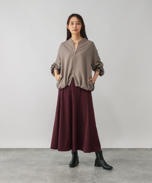 GLOBAL WORK(グローバルワーク)の「イージーケアコーデュロイフレアスカート/575178(スカート・レディース・ブルー系その他6/ダークグレー/ワインレッド/ライトグレー・REGULAR/SHORT)」の7枚目の写真