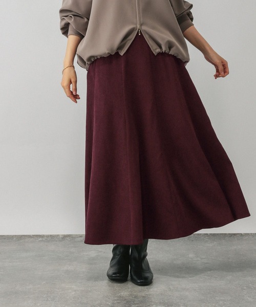 GLOBAL WORK(グローバルワーク)の「イージーケアコーデュロイフレアスカート/575178(スカート・レディース・ブルー系その他6/ダークグレー/ワインレッド/ライトグレー・REGULAR/SHORT)」の10枚目の写真