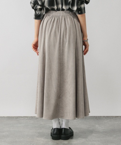 GLOBAL WORK(グローバルワーク)の「イージーケアコーデュロイフレアスカート/575178(スカート・レディース・ブルー系その他6/ダークグレー/ワインレッド/ライトグレー・REGULAR/SHORT)」の13枚目の写真